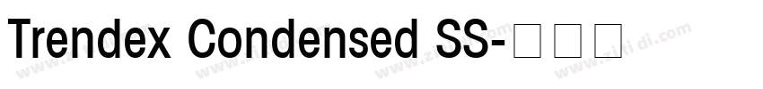 Trendex Condensed SS字体转换